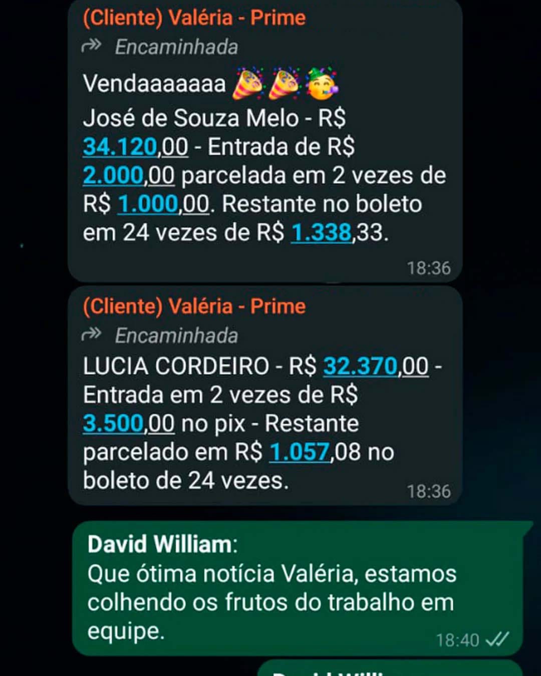 Case de resultado