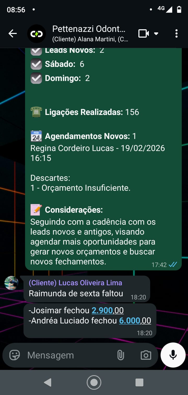 Registro de WhatsApp do Dr. Icaro Jasub