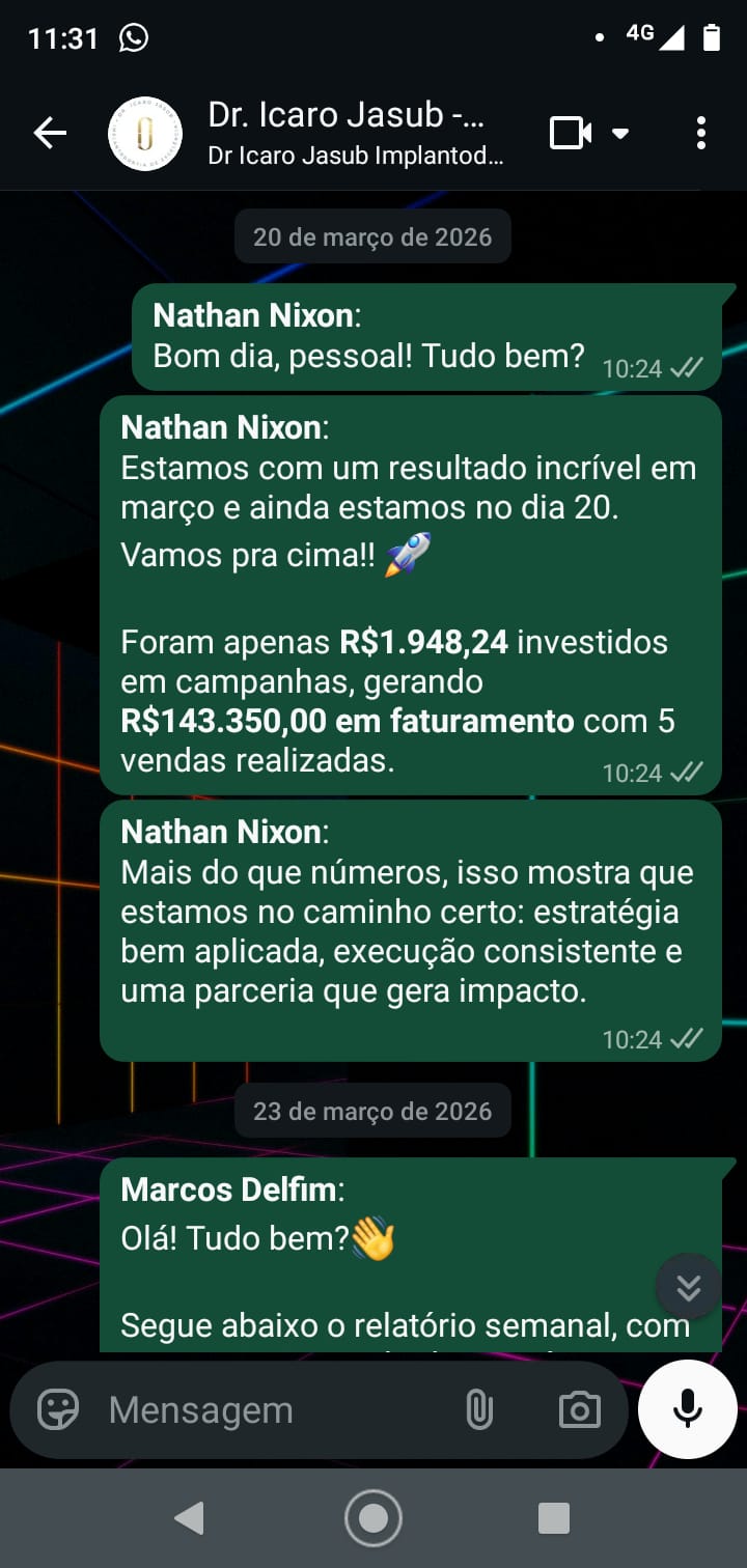 Registro de WhatsApp do Dr. Leonardo Mattos